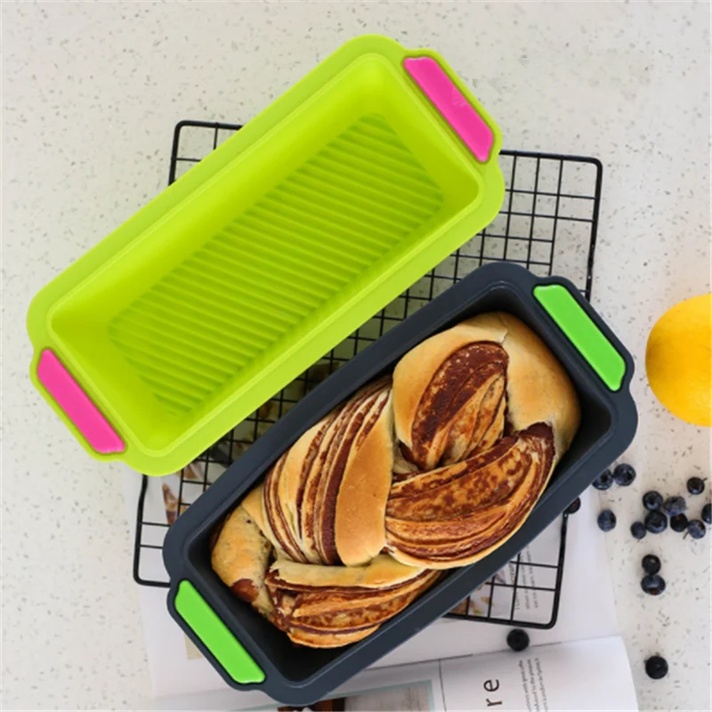 

Rectangular Silicone Bread Pan Mold Toast Bread Mold Cake Tray Long Square Cake Mould Bakeware Non-stick Baking Tools