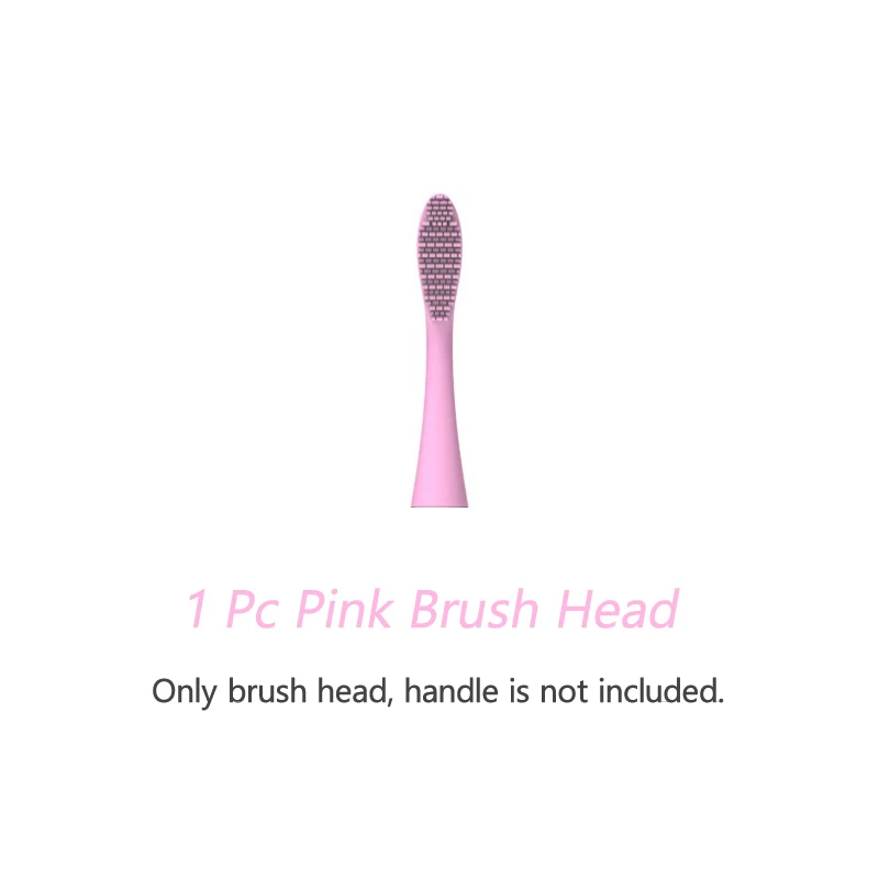 Pink Brush Head Электрическая зубная щетка с силиконовой головкой, usb зарядка, зубная щетка, звуковая волна, вибрация всего тела, водонепроницаемая, пять режимов щетки - Цвет: Pink Brush Head