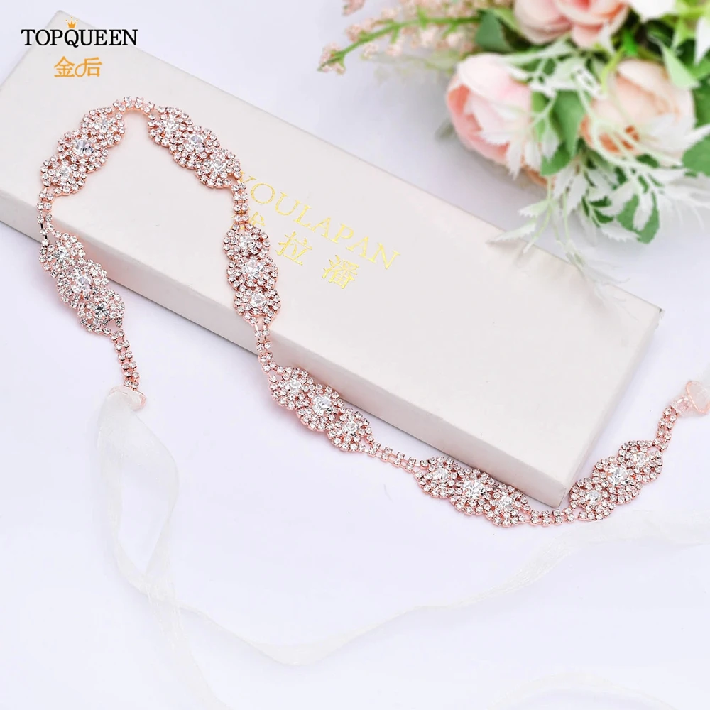 TOPQUEEN S215 свадебное платье пояс формальный свадебный лента из сплава женский