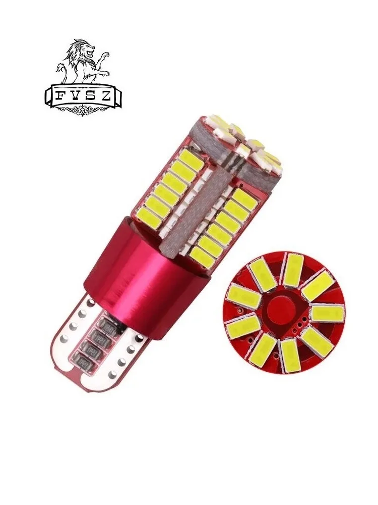 10 шт. T10 12 В 57 SMD 3014 15 Вт 6000 К Автомобильные светодиодные лампы от Canbus светильник