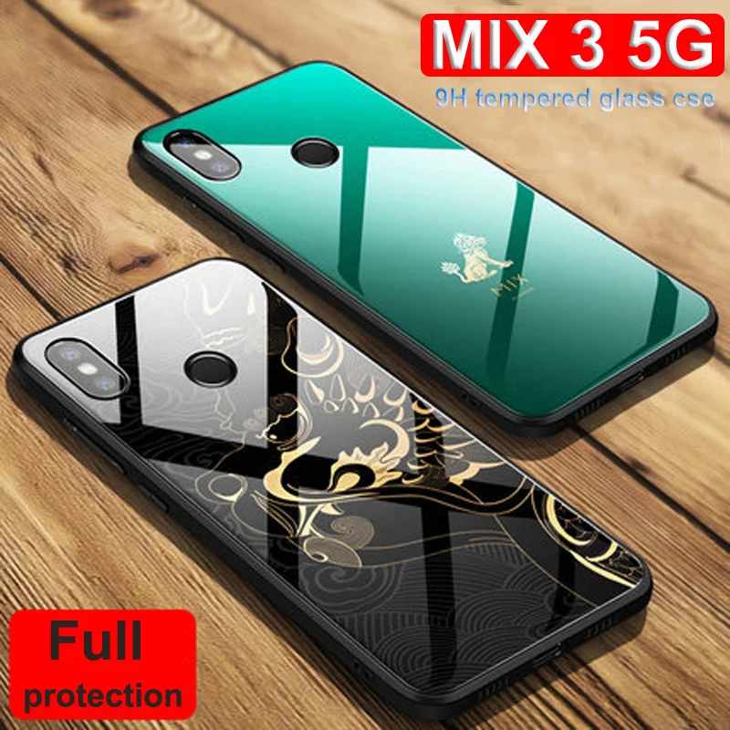 Зеленый для xiaomi mi x 3 5G чехол x3 2019 beast Forbidden City закаленное стекло защитный |
