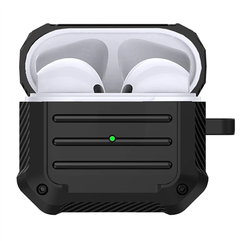 Роскошный чехол из углеродного волокна с текстурой для Airpods 3 деловые