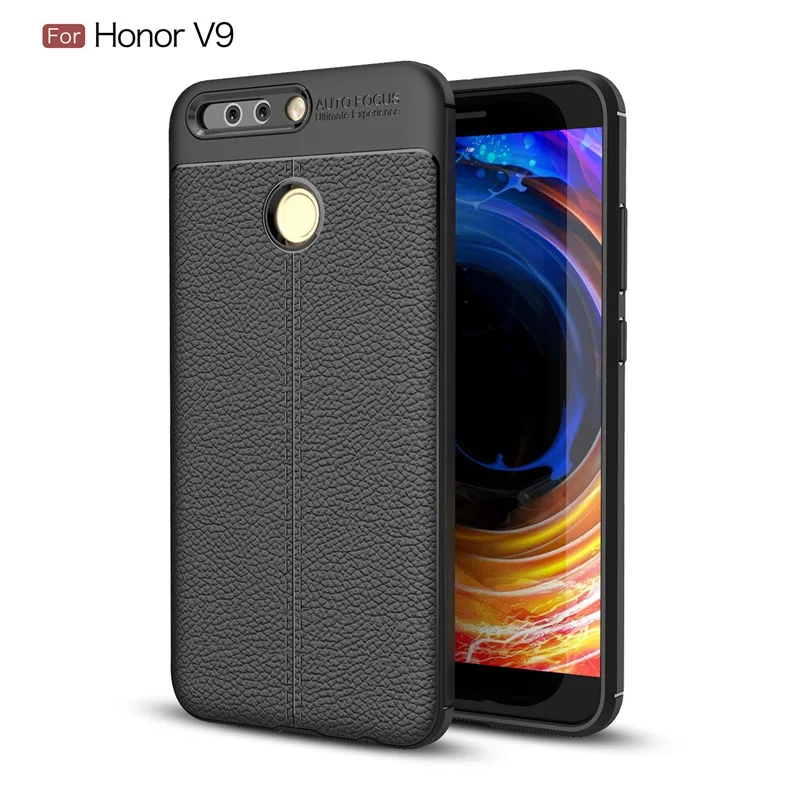Черный UPaitou Роскошный чехол из ТПУ для huawei Honor 8 20 Pro кожаный чехол с текстурой для Honor Note 10i 20i 20 10 9 Lite 8X Max 8C 8A чехол - Цвет: Черный