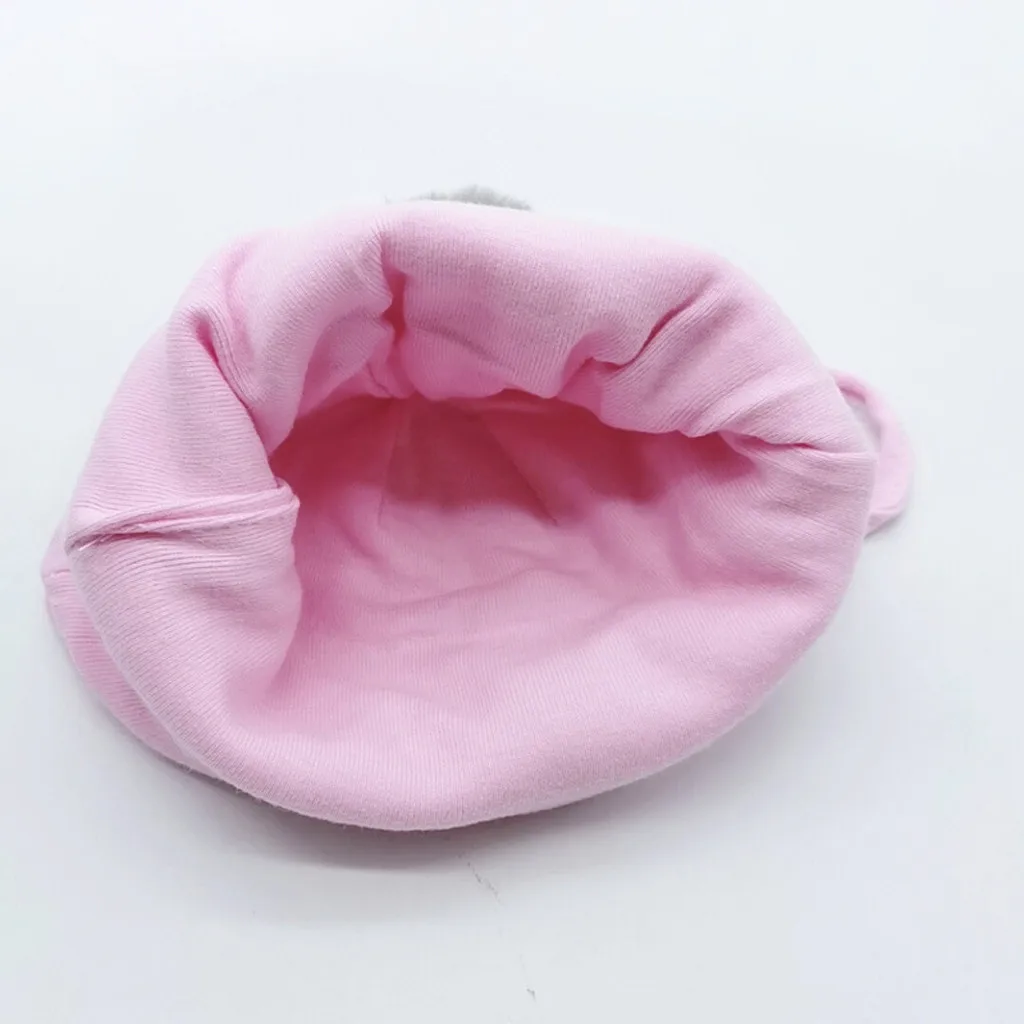 Newborn Girl Boy Baby Infant Winter Warm Letter Earflap Knit Crochet Beanie baby hat Accessories Photography Props шапка | Детская