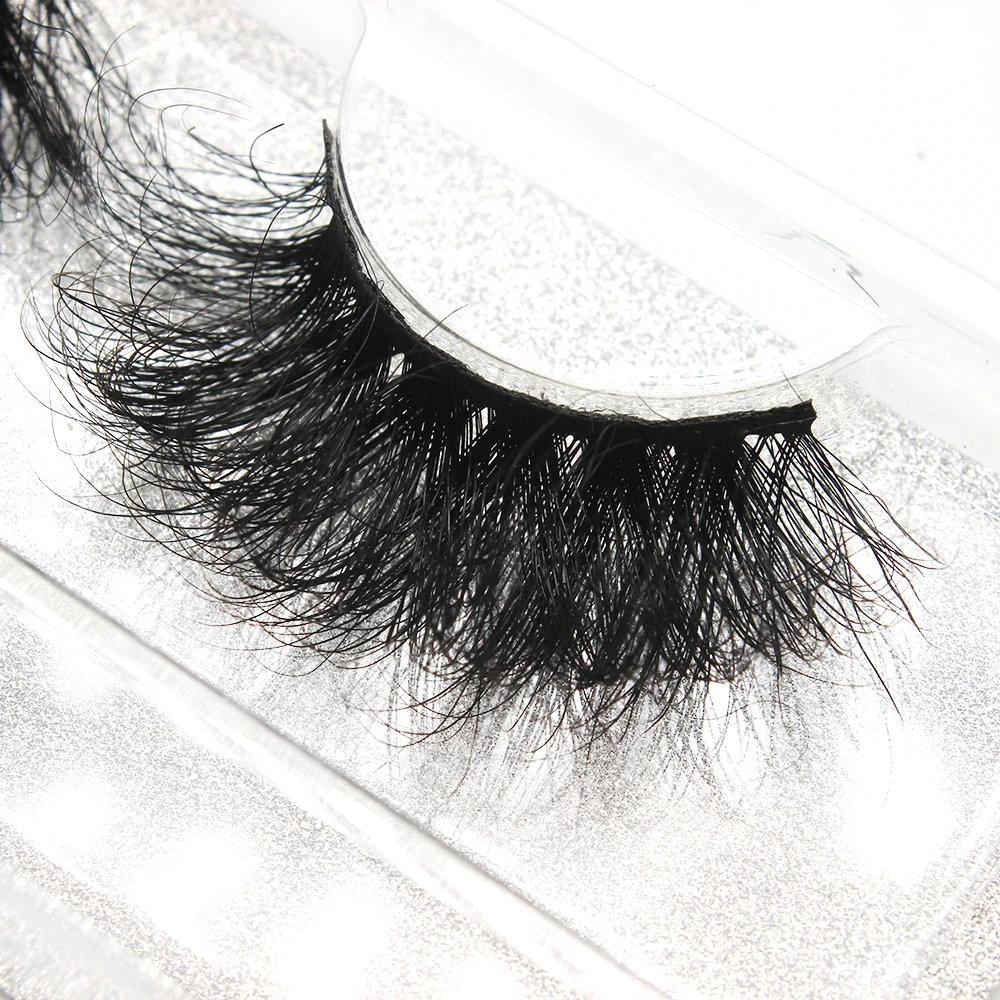 

1 Pair of Thick Curled Eyelashes 25mm Eyelash Makeup 3d Mink Eyelashes Long and Natural False Eyelashes