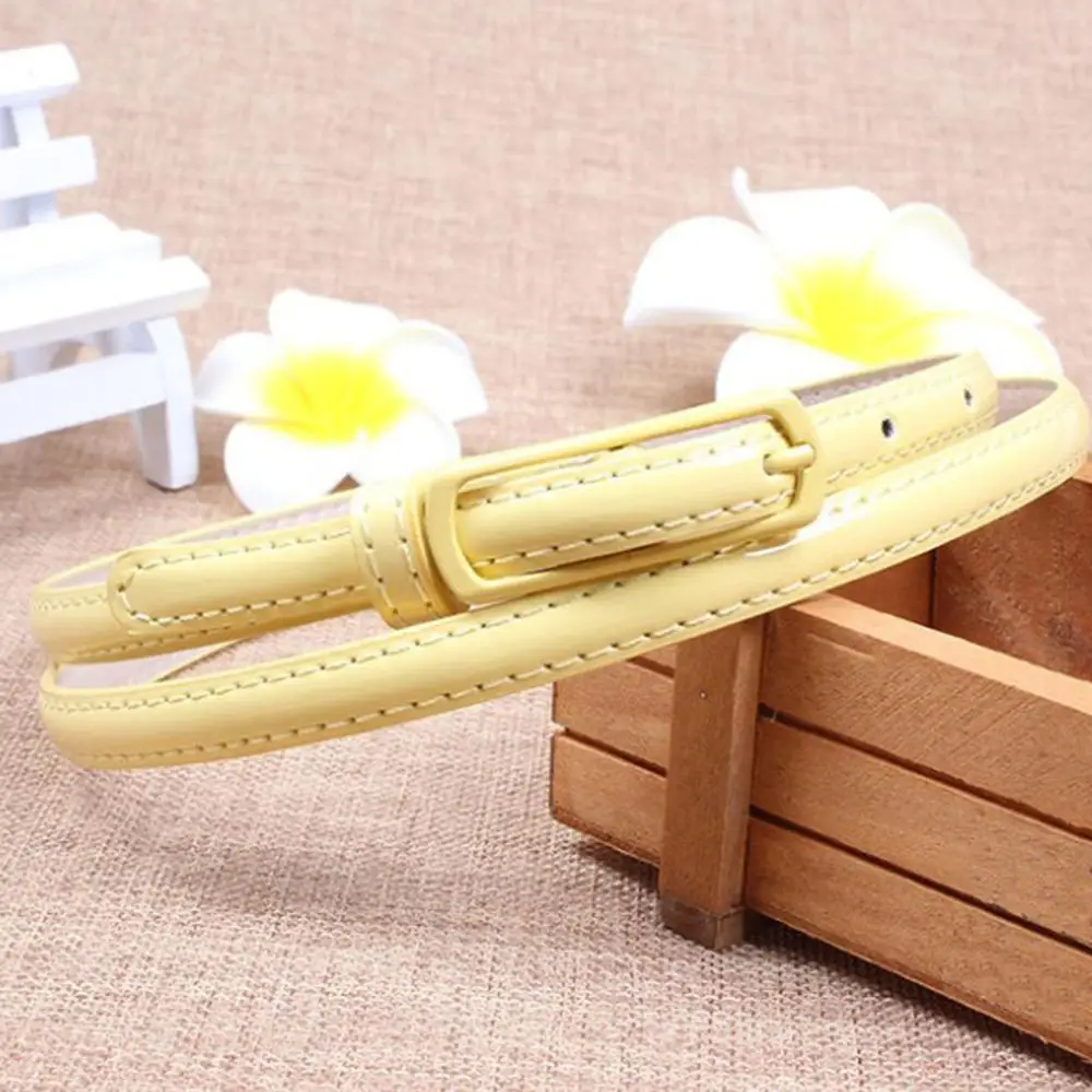 Женский ремень из искусственной кожи с металлической пряжкой облегающий пояс