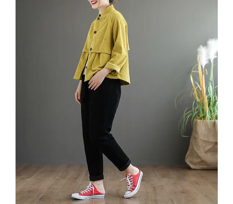 Max LuLu модные роскошные осенние корейские стильные женские панк уличные женские вельветовые жакеты оверсайз повседневные женские пальто с карманами