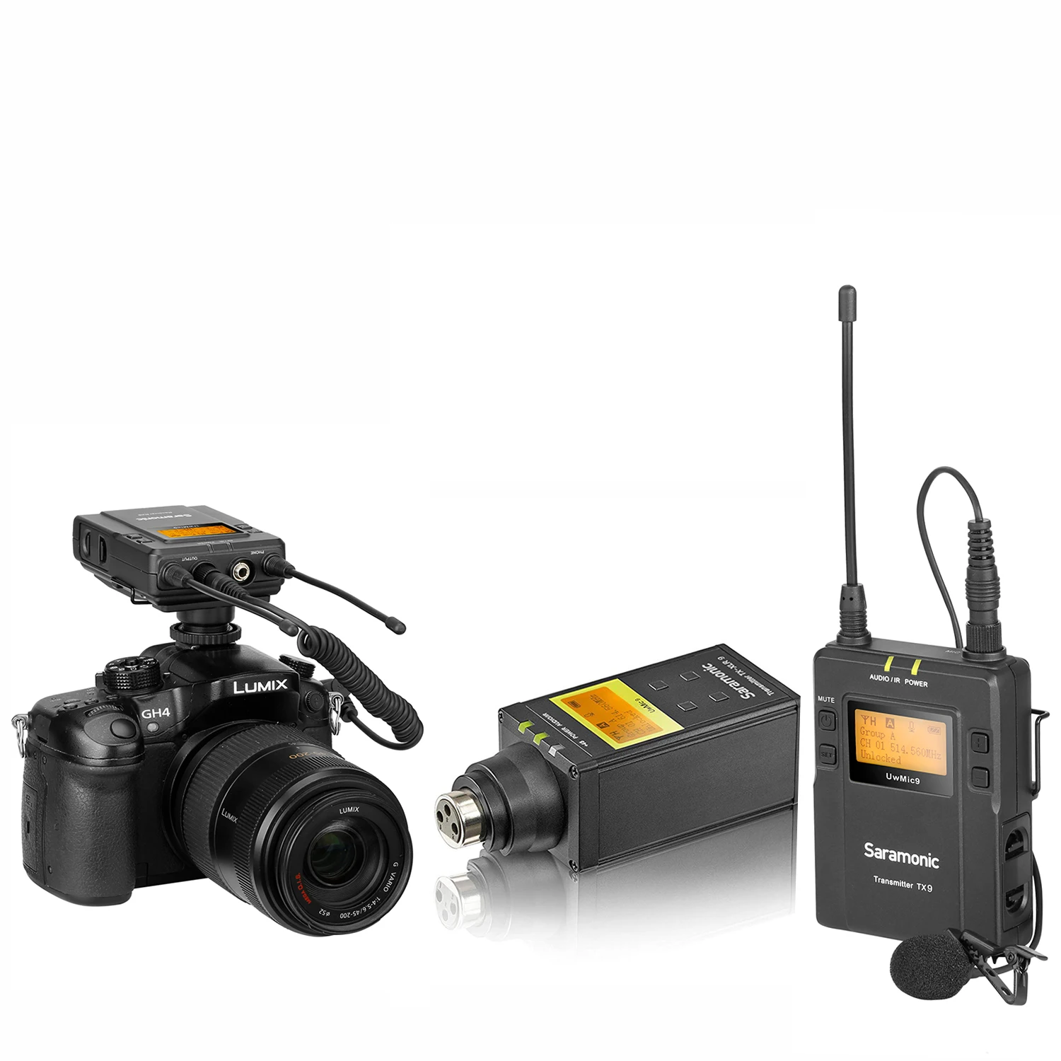 Беспроводная микрофонная система Saramonic UwMic9 TX-XLR9 + RX9 для цифровых зеркальных