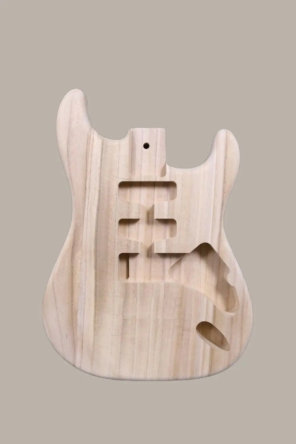 Незавершенный корпус гитары Страт Стиль SSH древесина пауловния DIY электрогитара