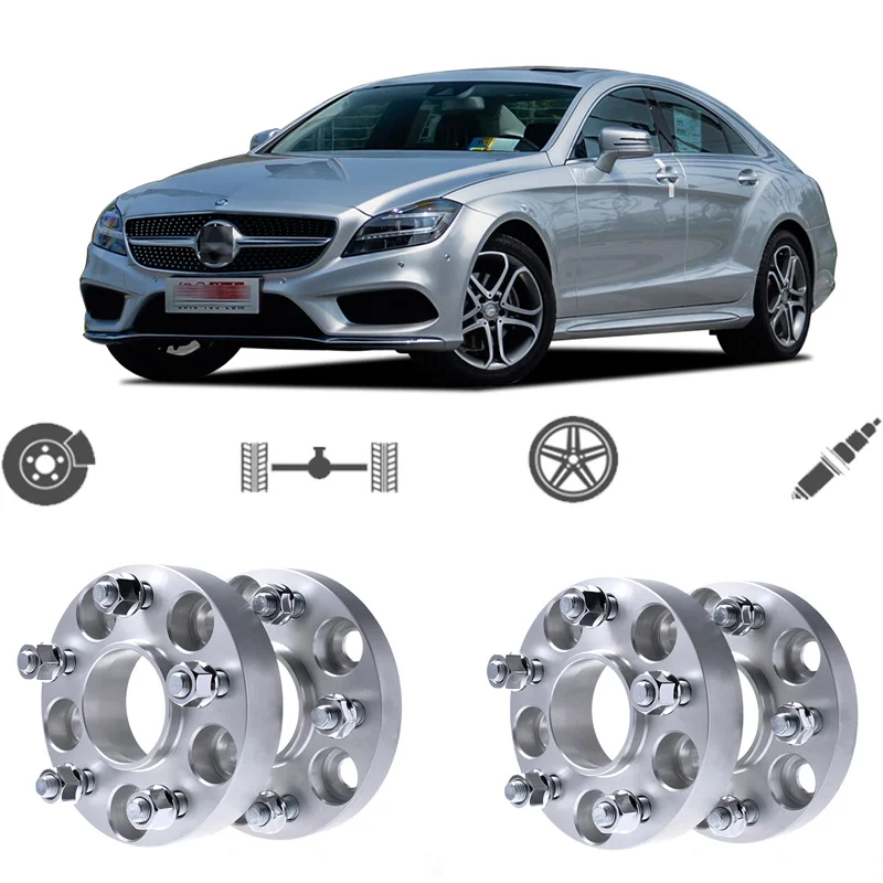 

Teeze 4pcs 5X112 66.6CB 25mm Thick Hubcenteric Wheel Spacer Adapters For Mercedes Benz Series