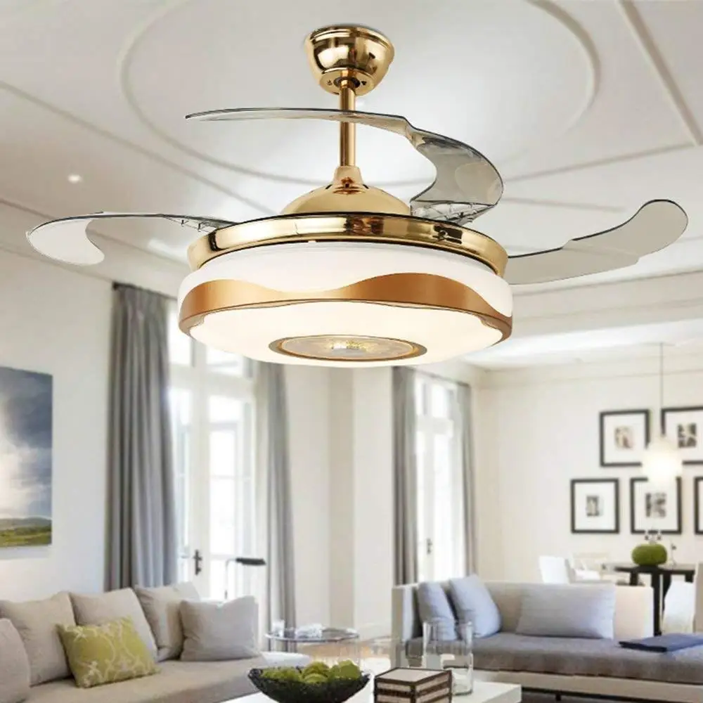 Современный потолочный светильник с Bluetooth музыкальный плеер люстра выдвижные