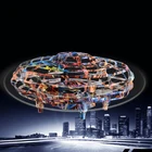 Мини летающий вертолет для рисования НЛО Радиоуправляемый Дрон с ручным датчиком Летающий самолёт против столкновений 5 индукционный Квадрокоптер Дрон детские игрушки