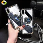 Женский чехол зеркало Стразы для макияжа OPPO A9 A5 2020 A72 A32 A53 R17 Pro R15 R11 R11S R9 R9s A5 A3 A3S A7 A7X F9, мягкий чехол