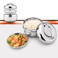 stainless steel lunch box for kids food container handle heat retaining thermal insulation bowl portable picnic bento box