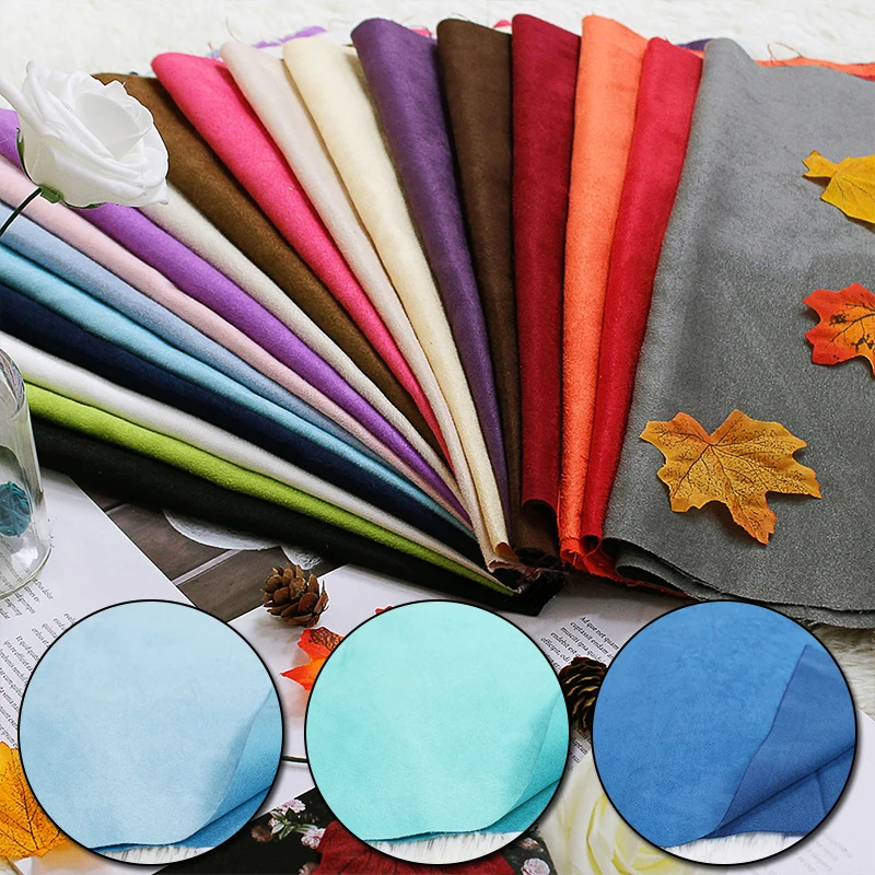 Новое поступление 100x148 см искусственная замша кожа ткань для одежды