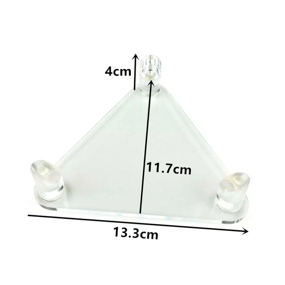 

Deluxe Acrylic Ball Stand Acrylic Triangle Display Stand Holder For Footballs Basketballs Volleyball