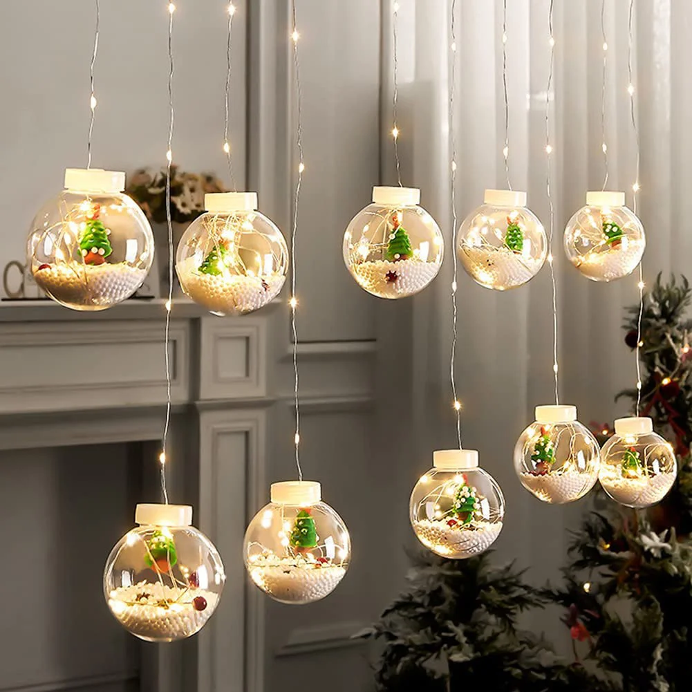 

Led Ball Fairy String Light Garland Led Indoor Christmas Holiday Home Lighting Lamp Outdoor Indoor Garden Christmas Party Decor