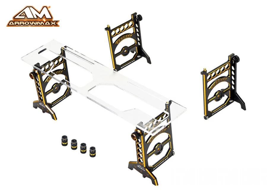 

Original AM-171040 CNC lightweight Set-Up System For 1/10 Touring Cars 2wd 4wd On-Road Cars With Bag for xray sworkz yokomo AE