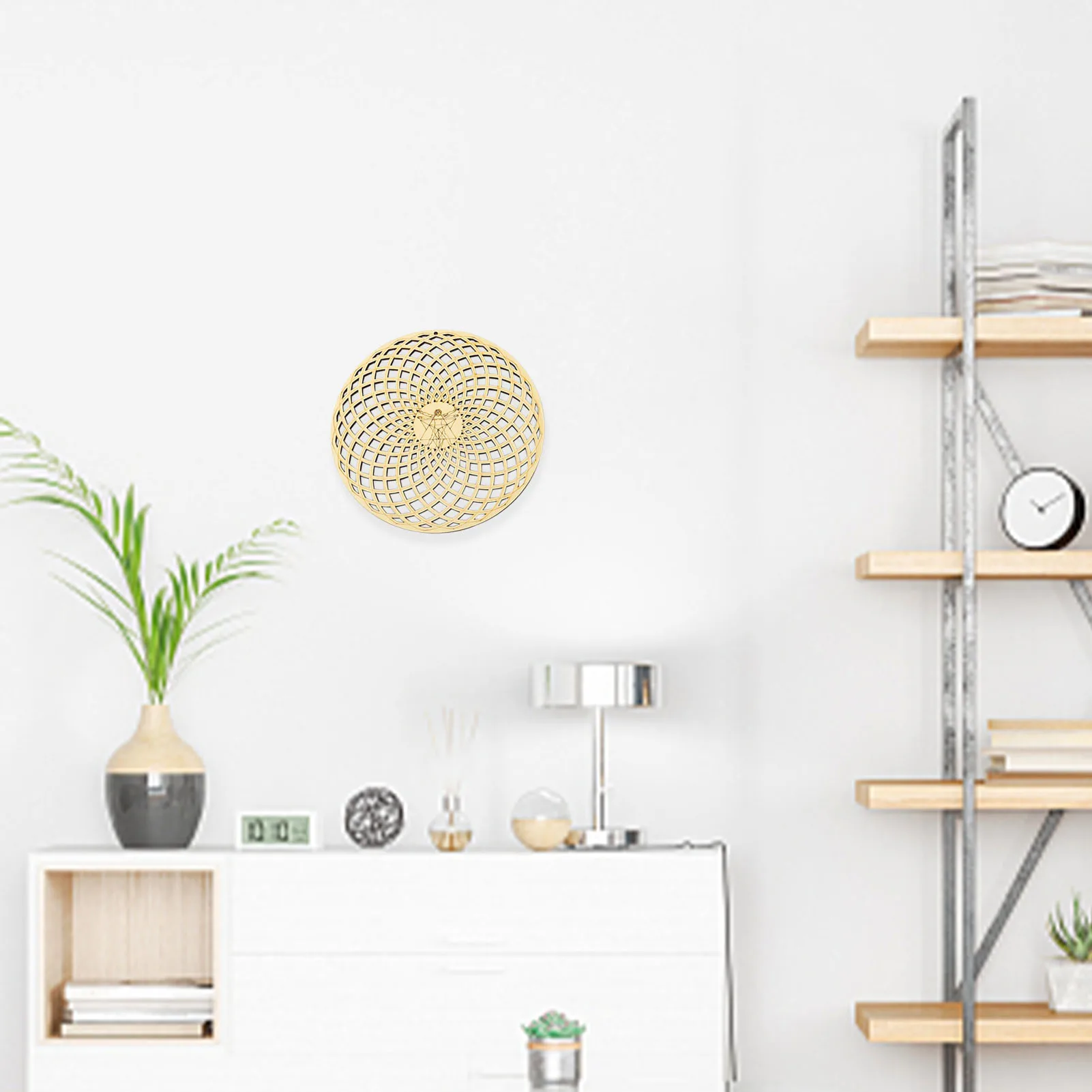 

12 Inch Meditation Wooden Crafts Geometric Wall Art Pattern Meditation Room Yoga Room Tea Room Meditation Decoration Pendant