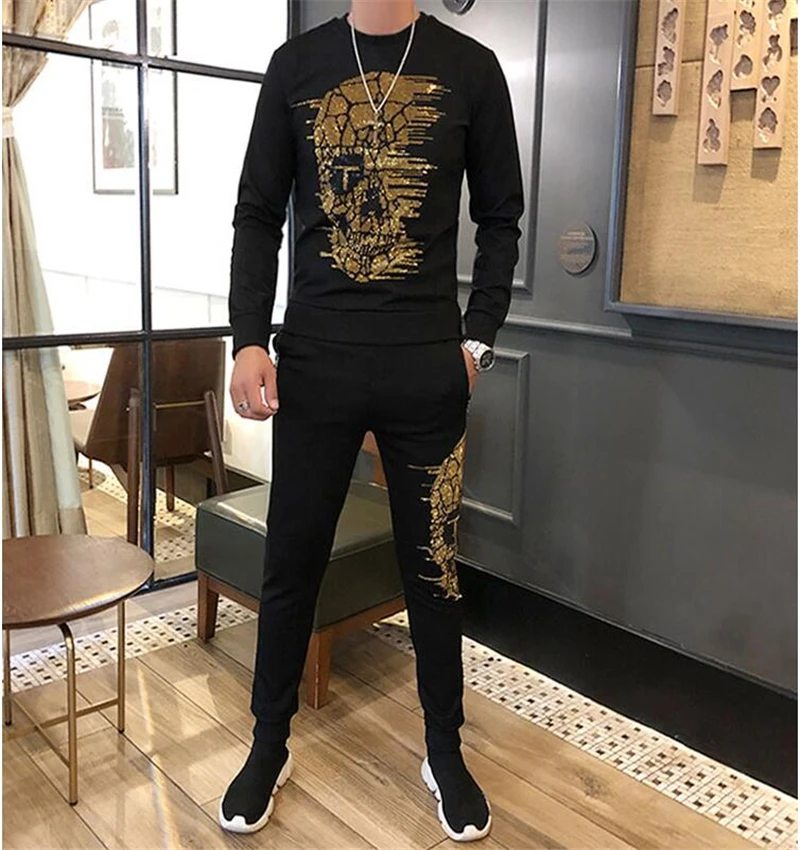 

Мужской спортивный костюм с длинным рукавом, цвет в ассортименте