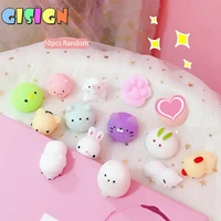 10pcsset mochi squishy toys mini squishies kawaii animal party easter gifts for kids stress relief toy