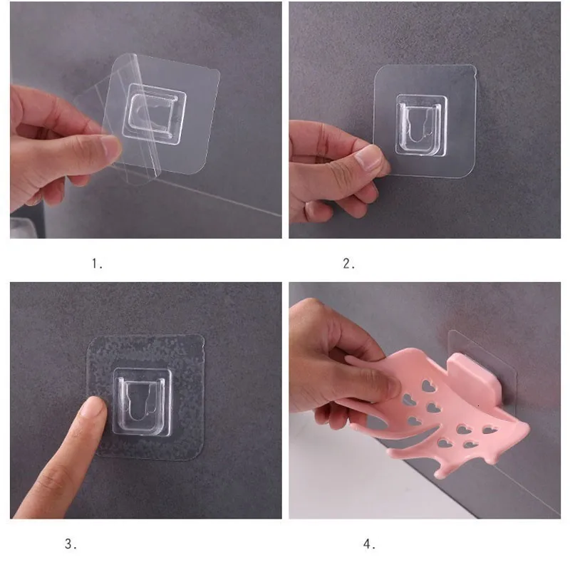 

Bathroom Shower Soap Box Dish Storage Plate Tray Holder Case Soap Holder Bathroom Tray Accessories Box Shelf Wall-Mount Soap Box