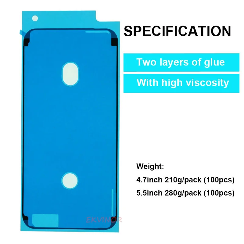 100 шт. высококачественный клей для рамки клейкая лента наклейка Iphone 6 6s 7 8 11 12 Plus Mini
