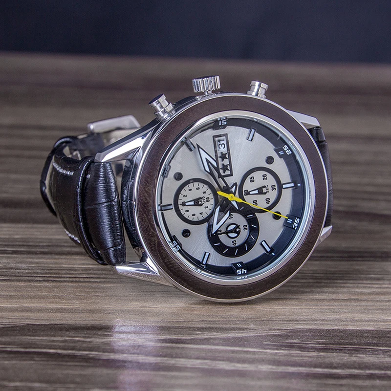 

REDEAR Waterproof Corium Strap Man's Wristwatch Quartz Casual Multifunctional Watches Men Luminous, Calendar, Stop Watch