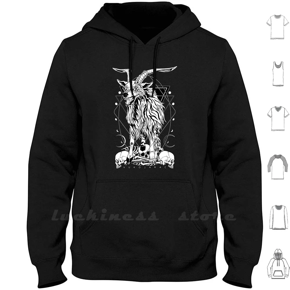 

Vukojarac-The Mythical Wolf-Goat Bad Omen Hoodies Long Sleeve Vukojarac Wolf Goat Mythological