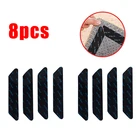 8 шт. Нескользящие захваты для дверного коврика, самоклеящиеся Угловые накладки для ковра, захват для ковра, противоскользящая лента, захват для ванной комнаты, наклейка на коврик
