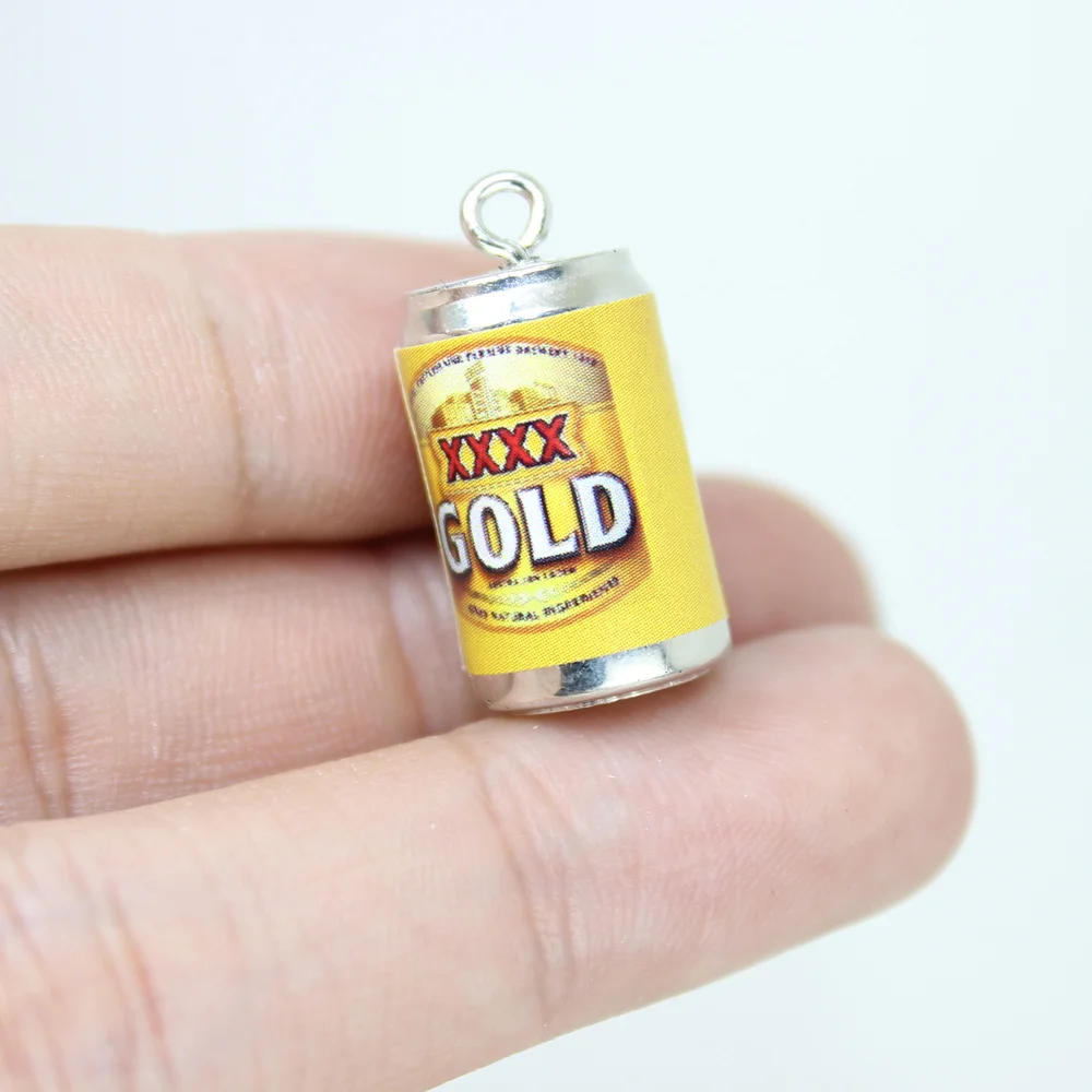 8 шт./партия подвеска в виде бутылки с пивом