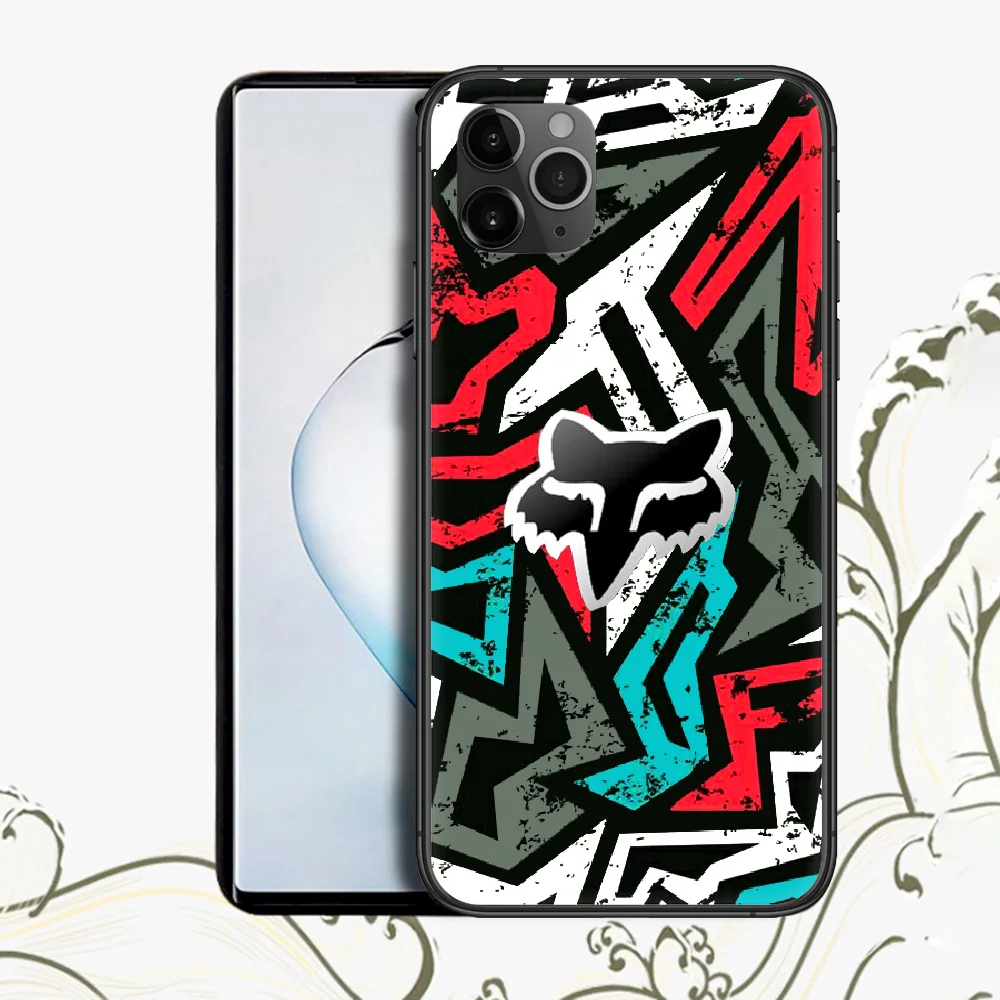 

Luxury Motorcycle Brand Foxs Iphone 4 4s 5 5S SE 5C 6 6S 7 8 Plus 11 12 Mini Pro Max X XS XR 2020 For Phone Case black Hoesjes