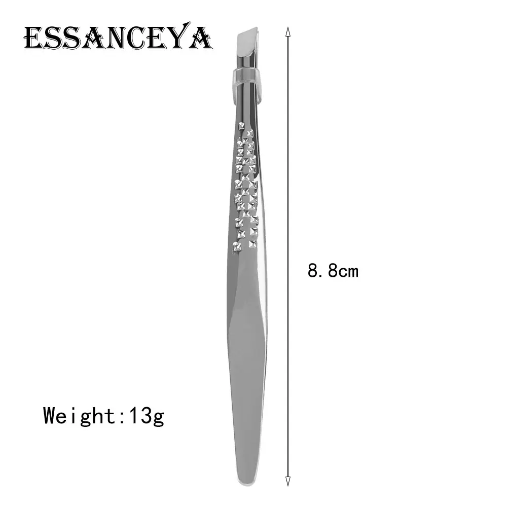 1 шт. Изогнутый пинцет для бровей из нержавеющей стали триммер зажим ресниц