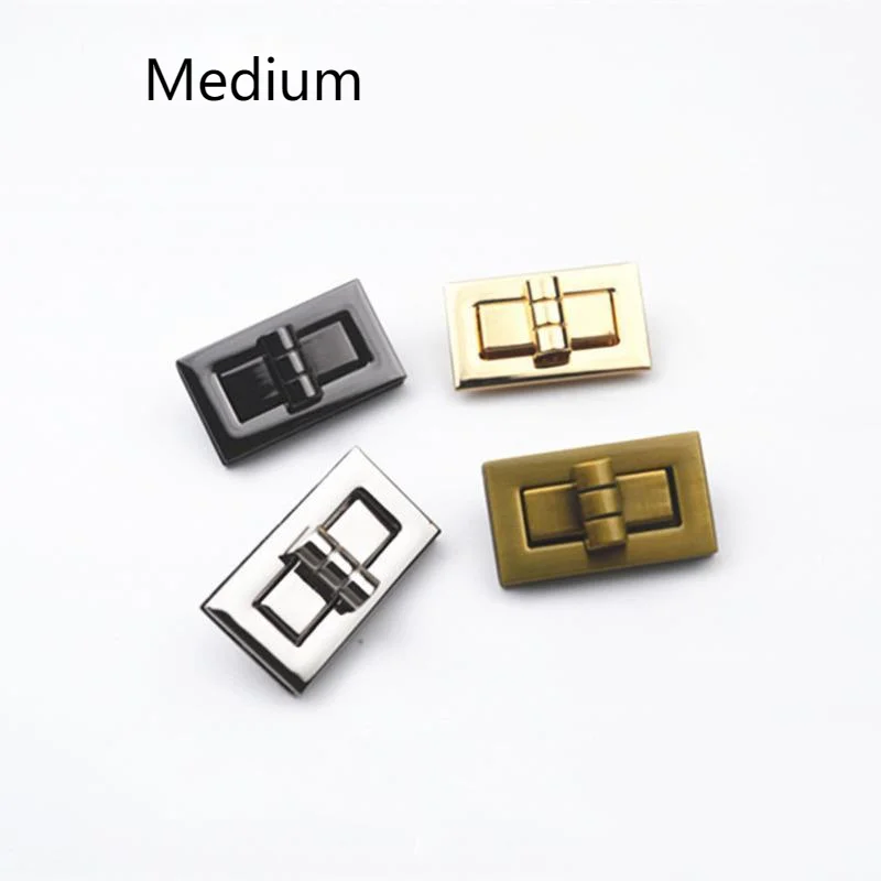 

2 Pcs Brand New High Quality Rectangle Shape Turn Twist Lock Closure Catch Clasp Buckle Fasteners Leather Bag Case Handbag Purse