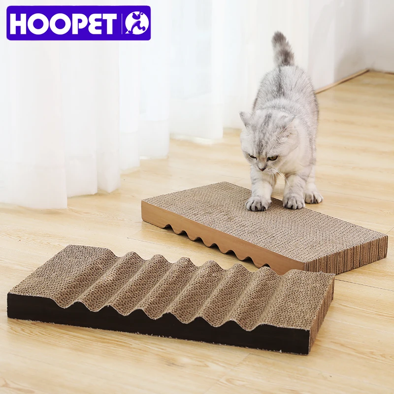 HOOPET игрушечная доска для питомцев, Когтеточка для кошек, складывающаяся Ушная коготь для кошек, гофрированная доска для питомцев, износостойкая игрушка