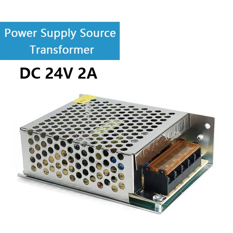 AC 110V 220V to DC 24V 2A 48W источник питания трансформатор для линейного привода двигателя