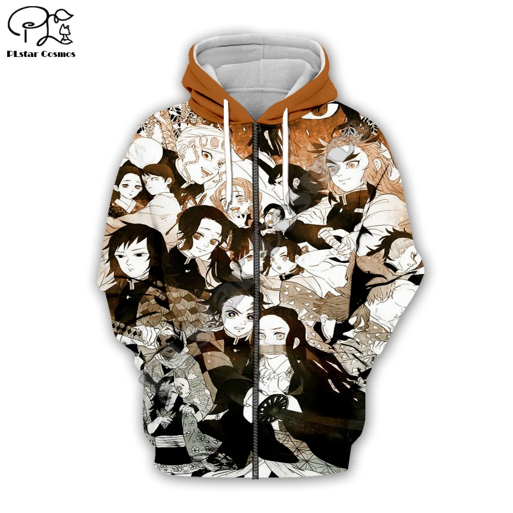 

PLstar Cosmos Hot Anime Demon slayer Tanjiro Kamado Harajuku Streetwear Pullover 3DPrint Zipper/Hoodies/Sweatshirts/Jacket/ S-18