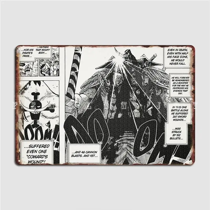 

The Death Of Whitebeard Metal Plaque Poster Wall Cave Pub Garage Decoration Mural Painting Tin Sign Poster