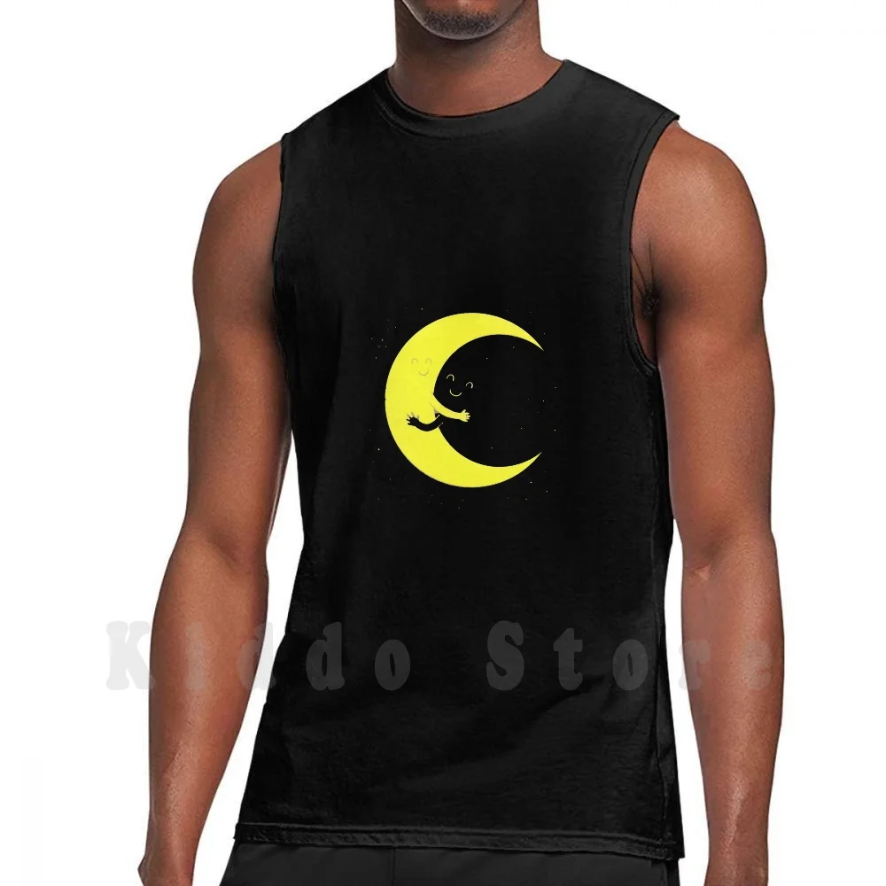 

Moon Romance tank tops vest 100% Cotton Moon Bay Water Lake Trees Forest Mountain Nature Abstract Tr1P Contemporare