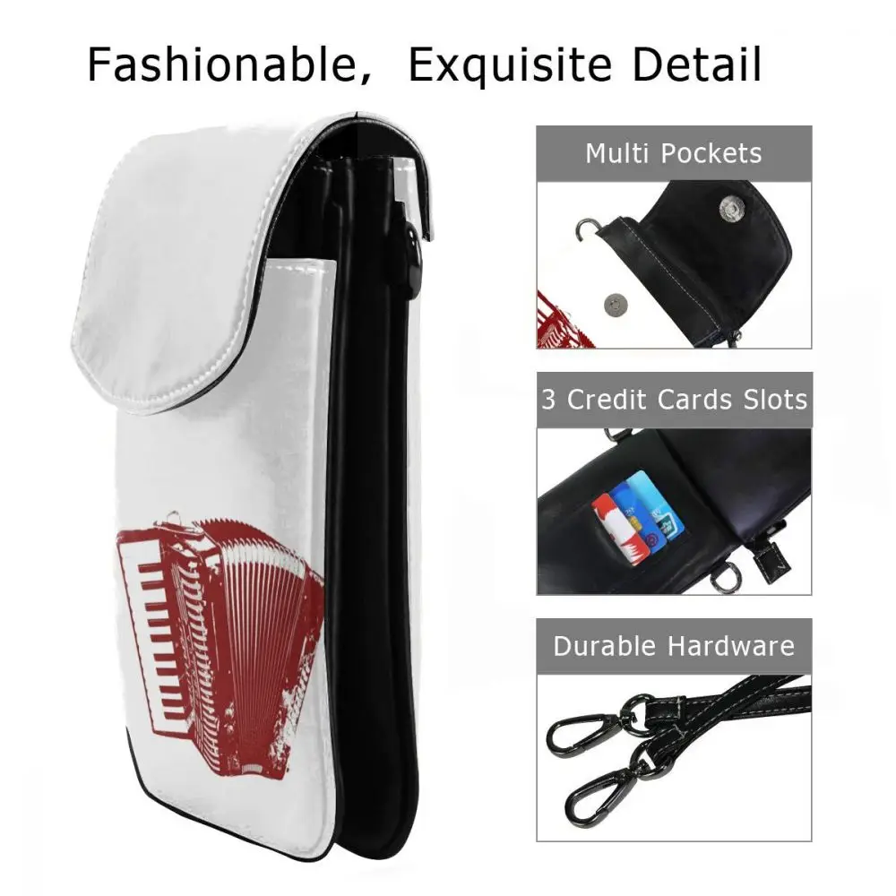 Musette Shoulder Bag If I Cant Take My Accordion Im Not Going Leather Trending Print Women Bags Multifunctional Small Purse | Багаж и