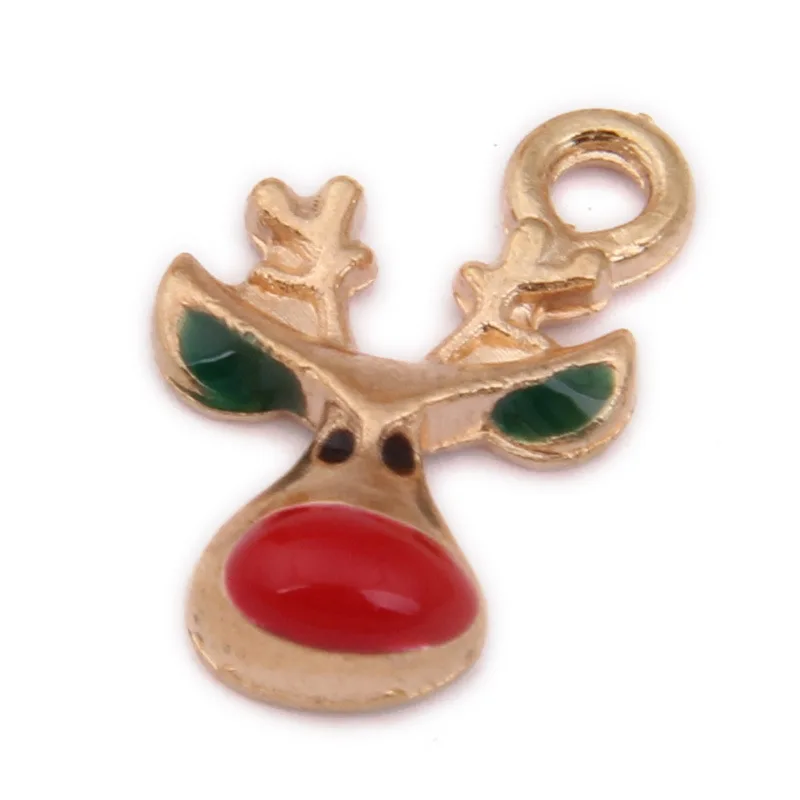 DIY подарочные аксессуары Рождественская елка капельного сплава небольшой кулон