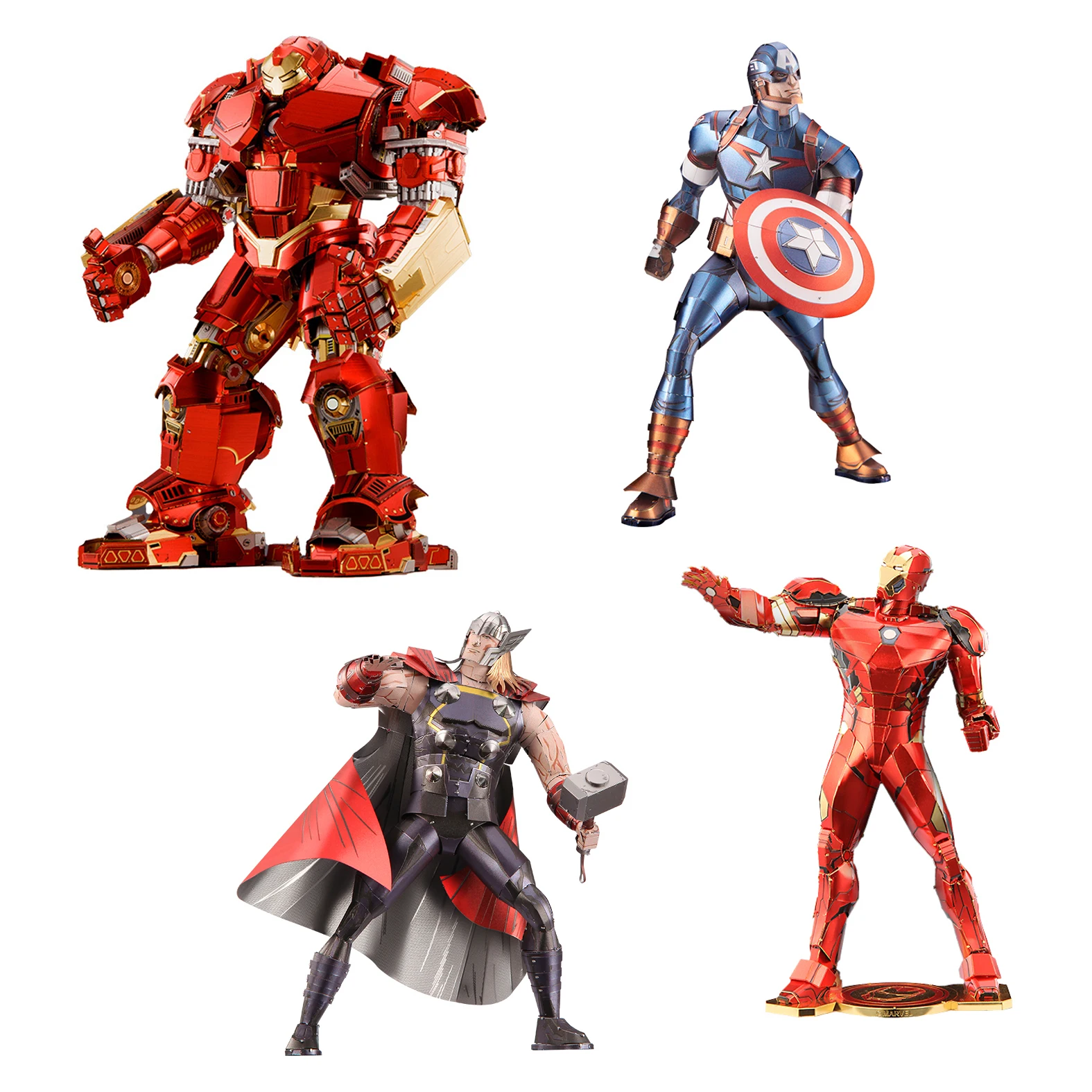 

3D Metal Puzzle Piececool Super hero warrior model KITS Assemble Jigsaw Puzzle Gift Toys For Children