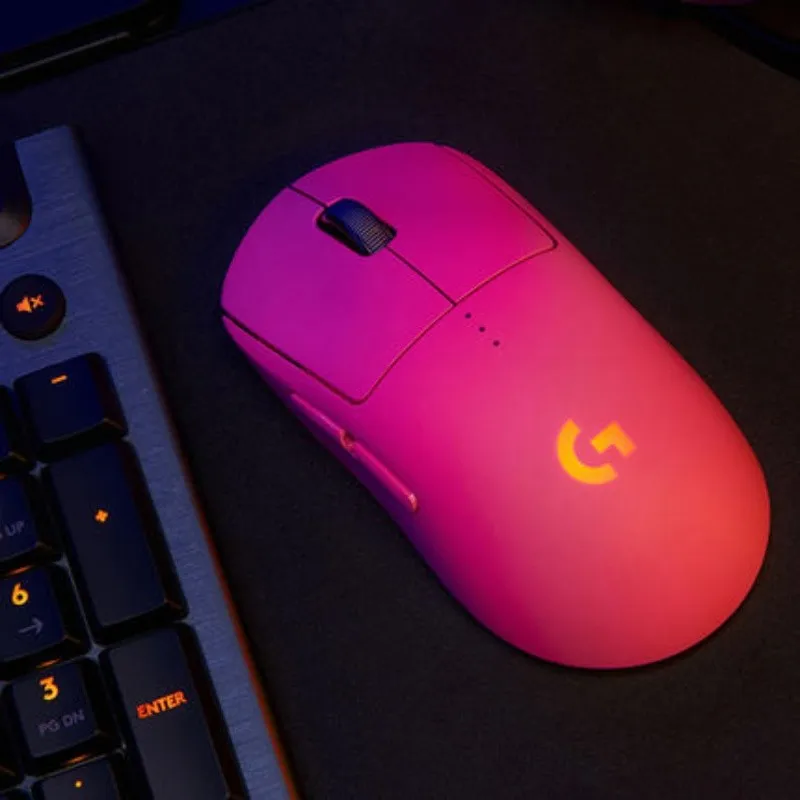 Logitech gpro беспроводная мышь ВОВ профессиональная игровая bullshit king розовая футболка