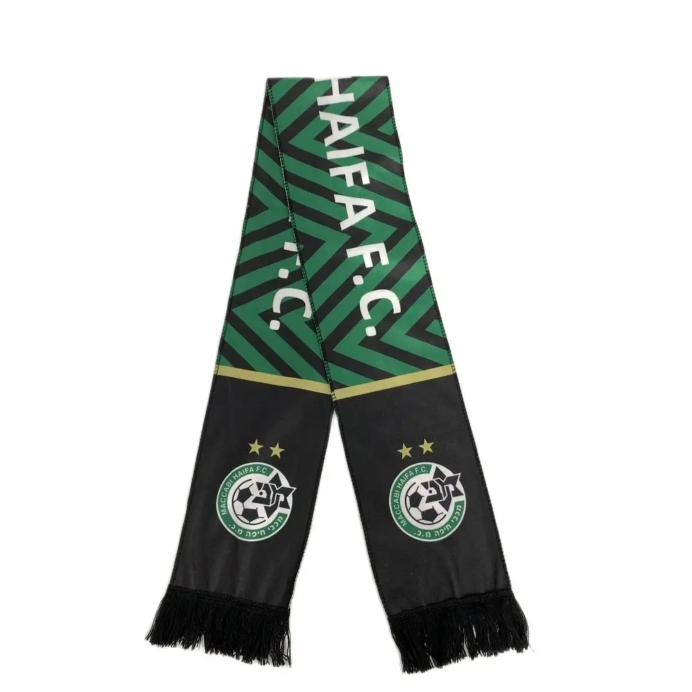 15x145 см 21/22 Zebra Maccabi Haifa Флисовый Шарф для футбольного клуба |