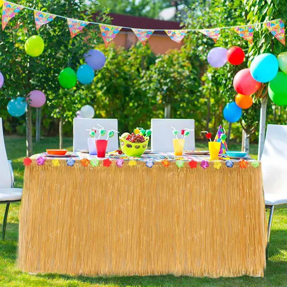 Комплект гавайской юбки для стола 145 шт. праздничное вечернее платье украшение