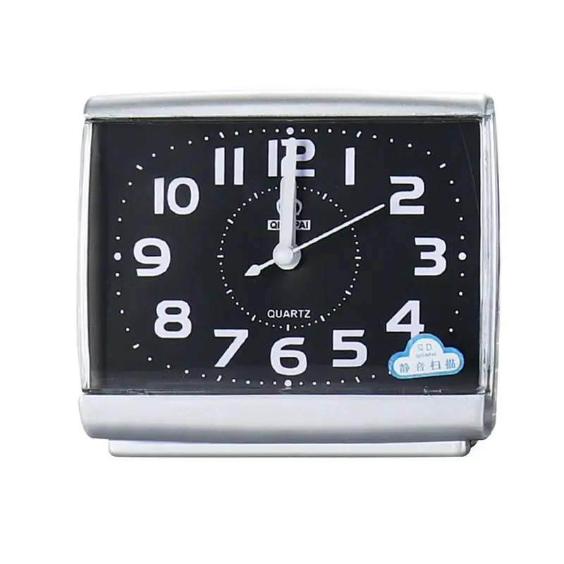 

Alarm Clock Non Ticking Silent Durable Snooze Simple Plastic Electronic Up Clock Components Wake Bedroom T9Y0