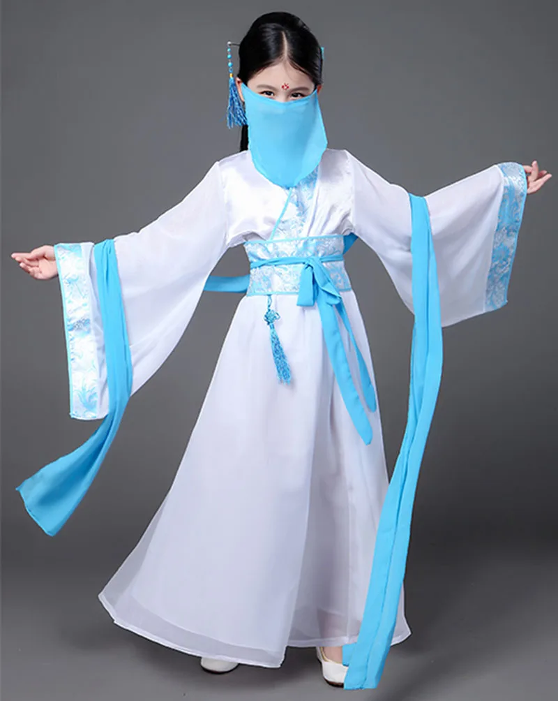 5pcs New Design Chinese Traditional Outfit Children's Dresses Festive Gowns for Children Girls Frocks Dress Up Costume Kids | Детская