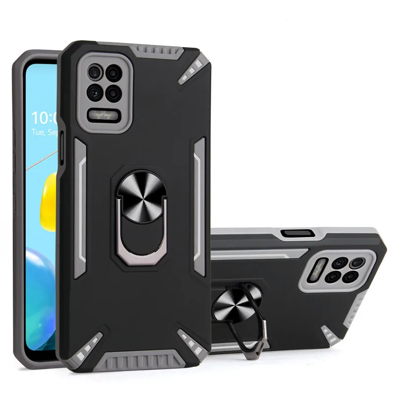 

For LG K22 K41S K42 K50 K51S K61 K62 Case Shockproof Magnet Car Holder Ring Rugged Armor Back Cover for LG K52 K53 Phone Cases