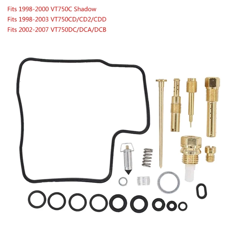 

2Sets Carburetor Rebuild Carb Repair Kits for Honde Shadow Spirits ACE 750 VT750C VT750CD VT750DC
