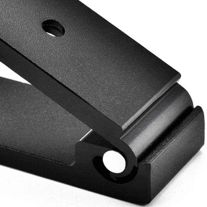 

6-Piece Aluminum Alloy Folding Hook Single Hook for Coat Rack Suitable for Bathroom Kitchen and Living Room Black